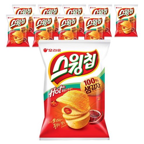 스윙칩 볶음고추장맛, 60g, 10개