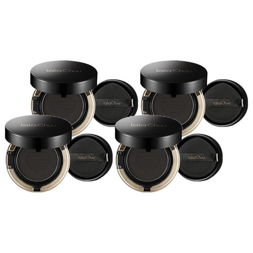 라라츄 헤어쿠션 15g + 리필 15g, 내추럴블랙, 4개