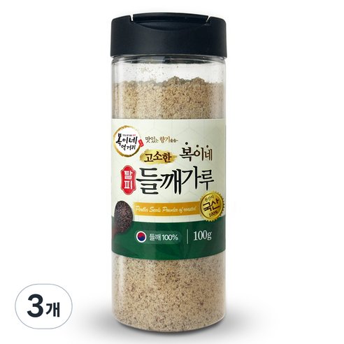 복이네먹거리 국산 고소한 탈피들깨가루, 100g, 3개
