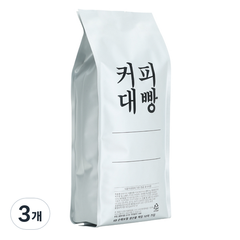 커피대빵 테라 센서리 블렌딩 원두커피, 홀빈(분쇄안함), 500g, 3개