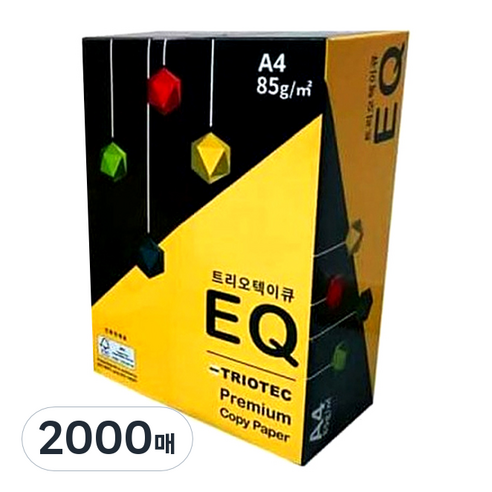 디포원 트리오텍 이큐 복사용지 A4 85g, 2000매