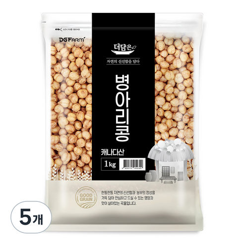 더담은 캐나다산 병아리콩, 1kg, 5개