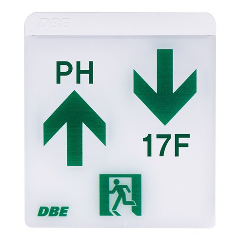 DBE LED 계단유도등 좌상 PH 우하 17F, 1개