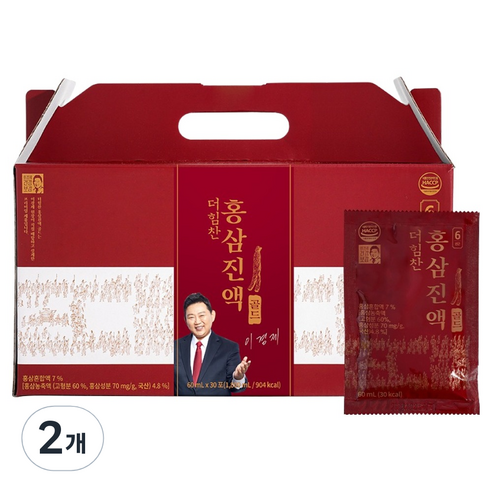 래오이경제 더힘찬 홍삼진액 골드 30p, 1.8L, 2개