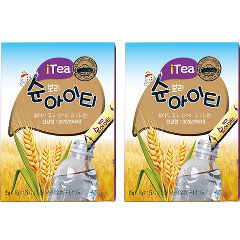 푸르메다 보리 순 아이티 분말 스틱, 15g, 2박스