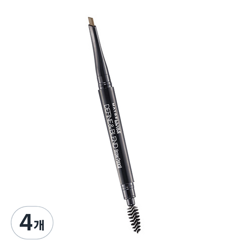 메이블린 디파인 앤 블렌드 브로우 펜슬 0.16g, 내추럴브라운, 4개