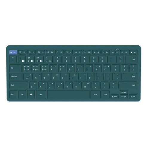 엑토 슬림 키스킨 블루투스 무선 겸용 키보드, BTK-12그린, 그린, BTK-12