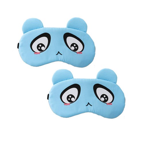 라이프팝 큐티 캐릭터 수면안대 2p, 2개입, 1개, 블루+블루
