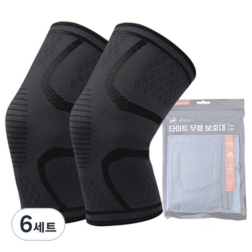관절사랑 타이트 무릎 보호대 2P, 6세트