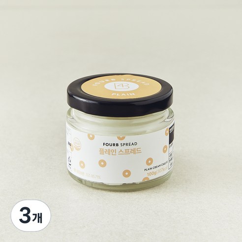 포비아워스 플레인 스프레드, 3개, 100g