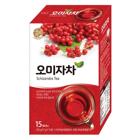 우리차 오미자차, 17g, 15개입, 1개