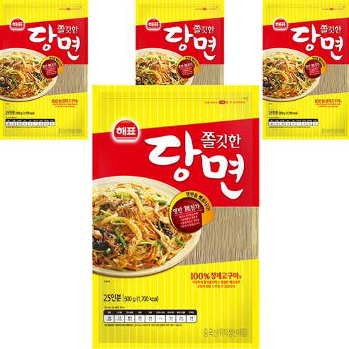 해표 쫄깃한 당면 500g, 4개