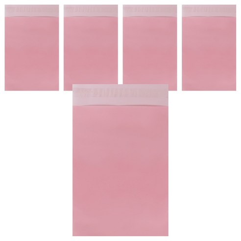 아이엔피 LDPE 택배봉투 연핑크 50p, 5개