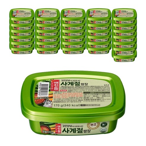 해찬들 사계절 쌈장, 170g, 64개