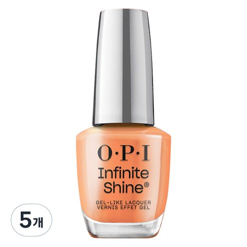 오피아이 인피니트 샤인 젤 라이크 매니큐어, ISL 117 Always within Peach, 15ml, 5개