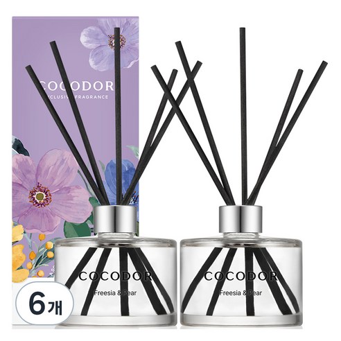 코코도르 퍼퓸 디퓨저, 프리지아앤페어, 200ml, 6개