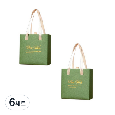 더벨라 고급 서랍형 쥬얼리 악세사리 기프트 선물 상자 세트 D100322, GREEN, 6세트