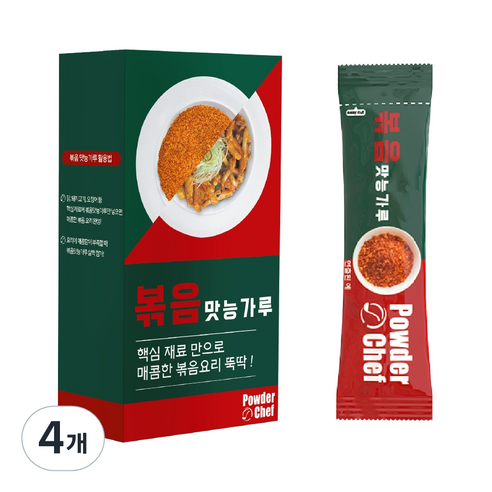 파우더쉐프 볶음맛능가루 5p, 150g, 4개