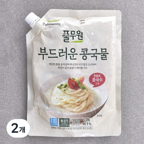 풀무원 부드러운 콩국물, 700g, 2개