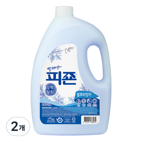 피죤 레귤러 섬유유연제 블루비앙카 본품, 2.9L, 2개