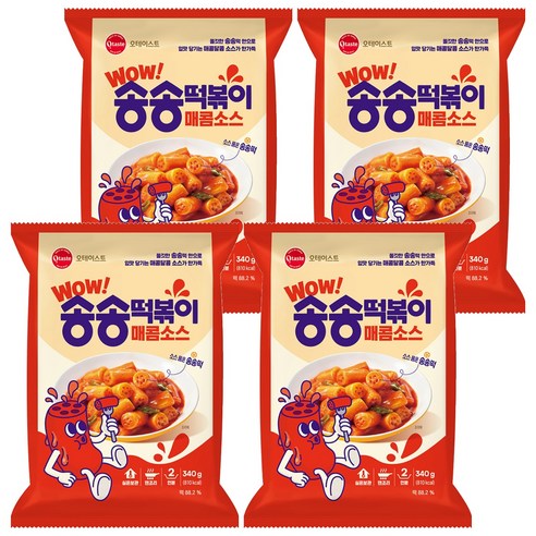 오테이스트 송송떡볶이 매콤소스, 340g, 4개