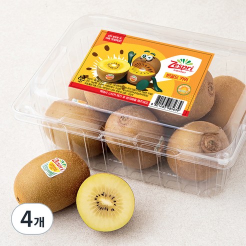 제스프리 썬골드키위, 1kg(8~10입), 4팩