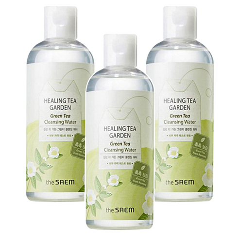 더샘 힐링 티 가든 그린티 클렌징 워터, 300ml, 3개