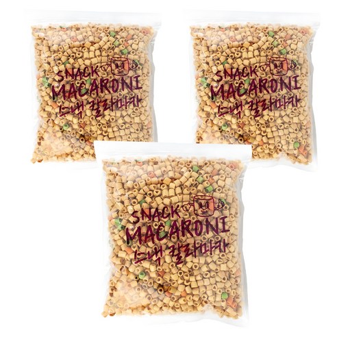 칼라마카 마카로니 뻥튀기, 500g, 3개