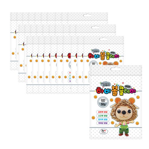 토단교재 하비볼 클레이 60p, 오로라, 50g, 1개