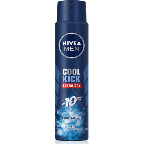 니베아 남성용 스프레이 쿨킥 데오드란트, 250ml, 1개