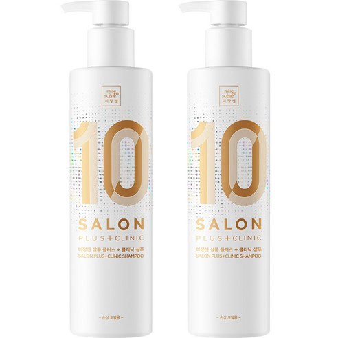 미쟝센 살롱 플러스 클리닉 10 샴푸 손상모발용, 500ml, 2개