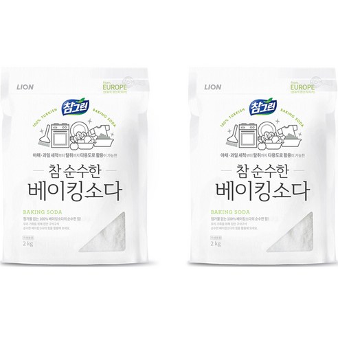 참그린 참 순수한 베이킹소다, 2kg, 2개