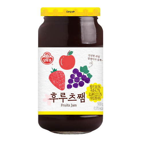 오뚜기 후르츠쨈, 500g, 1개