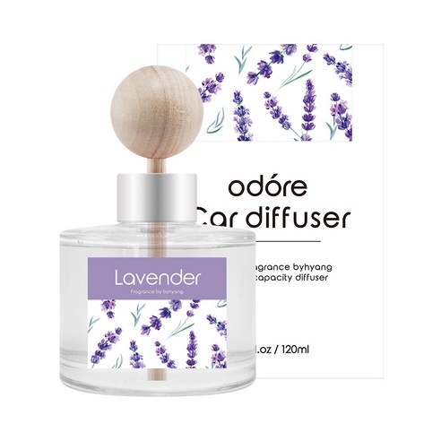 오도르 카 디퓨저 120ml, 라벤더, 1개