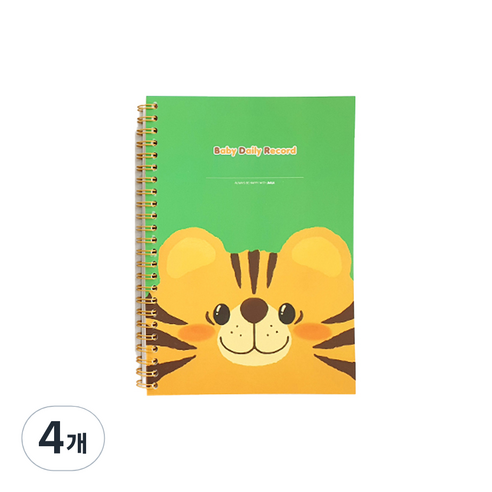 제이밀크 애착인형 수유일지, 아기호랑이, 4개
