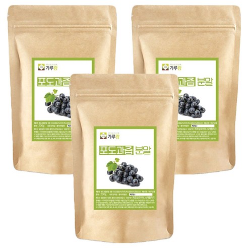 가루랑 포도과즙 분말, 200g, 3개