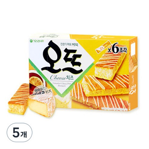 오리온 진한 디저트 케익 오뜨 치즈, 144g, 5개
