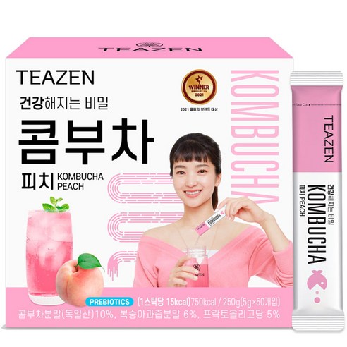 티젠 콤부차 피치, 250g, 1개