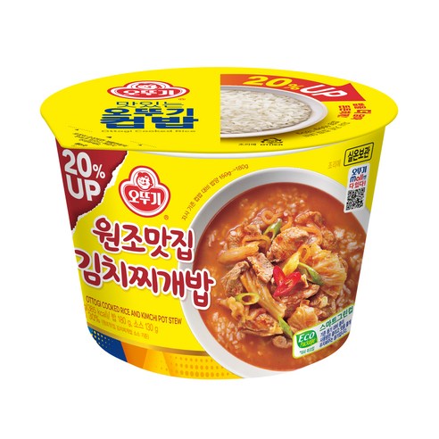 오뚜기 컵밥 증량 원조맛집김치찌개밥, 310g, 1개