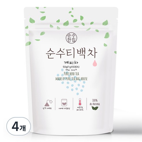 순수한집 계피차, 1g, 50개입, 4개