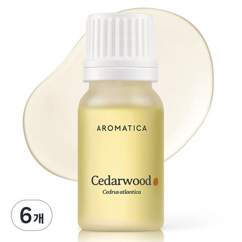 아로마티카 시더우드 에센셜 오일, 10ml, 6개