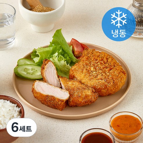 미식당 등심 돈카츠 180g x 2개입 + 소스 2종 x 50g 세트 (냉동), 460g, 6세트
