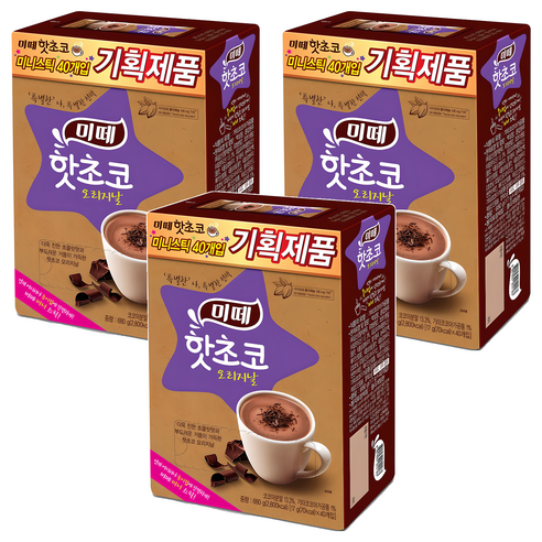 미떼 핫초코 오리지날, 17g, 40개입, 3개