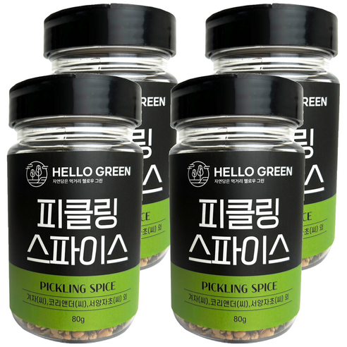 헬로우그린 피클링 스파이스, 4개, 80g