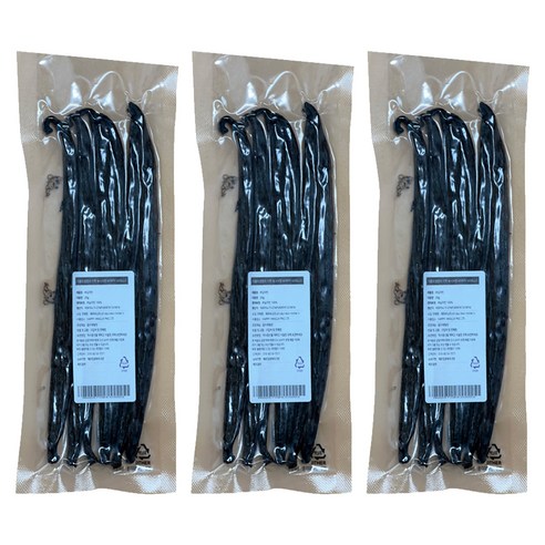 프리미엄 바닐라빈, 25g, 3개