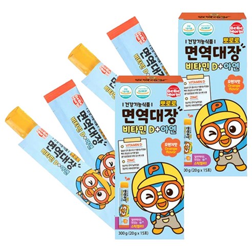 뽀로로 면역대장 비타민D+아연, 300g, 2개