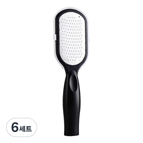파라디 발 각질 제거기 + 케이스 세트 블랙, 6세트