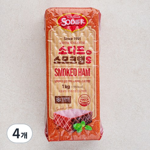 소디프 스모크햄에스, 1000g, 4개