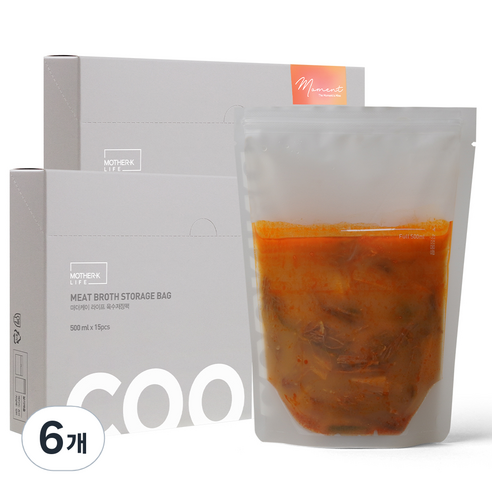 마더케이 라이프 육수저장팩 500ml, 15개입, 6개