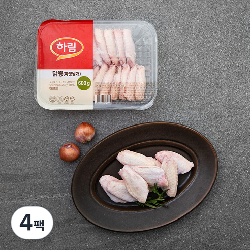 하림 닭윙 (냉장), 600g, 4팩